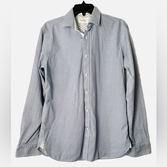 Ted Back Endurance Button Down Blue Shirt - Picture 1 of 3